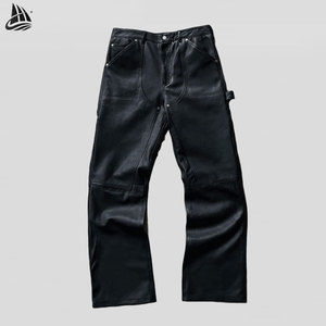 Fabricante <span class=keywords><strong>de</strong></span> ropa personalizada, ropa <span class=keywords><strong>de</strong></span> calle, chaqueta <span class=keywords><strong>de</strong></span> cuero y <span class=keywords><strong>pantalones</strong></span> acampanados apilados <span class=keywords><strong>de</strong></span> Pu, conjuntos <span class=keywords><strong>de</strong></span> chándales <span class=keywords><strong>de</strong></span> cuero <span class=keywords><strong>para</strong></span> hombres - Product Image 3