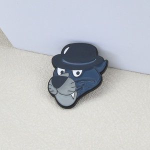 Fabricant de badges en métal émaillé personnalisés en gros, mascotte animale, <span class=keywords><strong>bouledogue</strong></span>, panthère, épingle de revers pour cadeaux promotionnels - Product Image 3