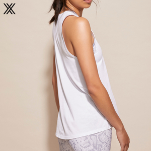 Camiseta sin mangas básica para mujer, con logotipo personalizado, sólida, para <span class=keywords><strong>Yoga</strong></span> y entrenamiento, venta al por mayor - Product Image 5