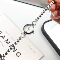 Jam Tangan Kecil Asli yang Indah untuk Gelang, Bahan Alloy, Quartz, Tahan Air, Fashion Pelajar, Bernilai Tinggi