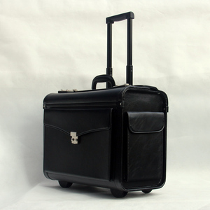 Mallette d'embarquement d'affaires en cuir de 18 pouces Valise pilote pour homme et <span class=keywords><strong>femme</strong></span> pour voyage à l'ordinateur - Product Image 1