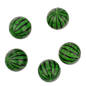 Pelota saltarina de sandía de 32 mm con diseño, mini pelota saltarina, juguete educativo para niños - Product Image 5