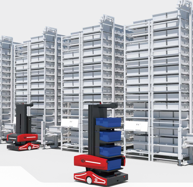 EP XFC001 Smart Warehouse Miniload AS/RS System High Density Automated Storage Retrieval System 1000kg Capacity 2m/s Speed for