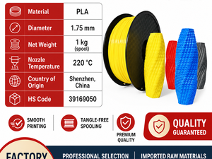 Filamento para Impresora 3D PLA 1.75mm 1kg, Servicio de Moldeo, 220C, 8 Tonos de Piel y Colores Vivos para Lápiz 3D FDM Prusa - Product Image 5