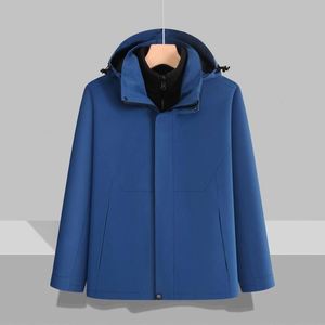High Quality Custom Logo Waterproof Windproof 3 in 1 Down Lined Jackets Men Business Office Outdoor <b>Camping</b> <b>Windbreaker</b> Jacket - Product Image 4