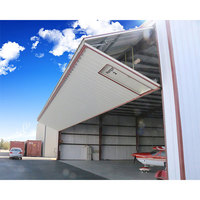 Hangar industrial para aviones Almacén con marco de acero con taller de mantenimiento Panel sándwich hecho