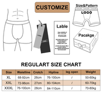 Careuokin Spandex / Polyester Boxers Hommes À Carreaux Floral Dernier Imprimer Xxx Mens Mid Waist Boxer Briefs Slip 2024 En Vrac