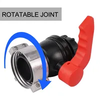 Válvula de descarga manual para tanque IBC Válvula de bola de rosca para agua Adaptador de contrafuerte personalizable Soporte OEM-A granel intermedio