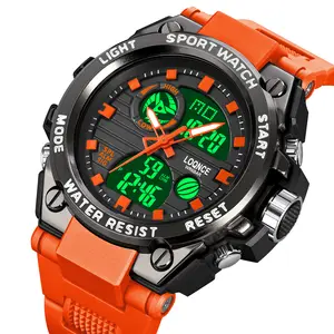 Reloj electrónico deportivo LOQNCE personalizado para hombre, relojes informales estilo G, reloj de pulsera de cuarzo para hombre, reloj Masculino