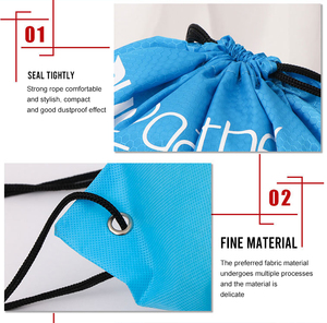 AI-MICH <span class=keywords><strong>Economy</strong></span> Gift Custom Design Pouch promozionale School Marketing zaino borsa con coulisse con Logo stampato - Product Image 3