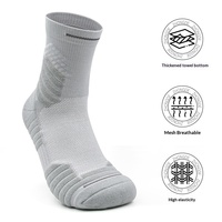 Chaussettes de basketball respirantes, anti-humidité, rembourrées, avec soutien de la voûte plantaire, pour hommes et femmes, personnalisables