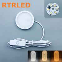 Kit Model Cetak 3D untuk Lampu LED Bambu Lab 001 Makerworld MH001 Perangkat Keras Bambulab Lampu LED Bulat Cahaya Putih Hangat dengan Steker