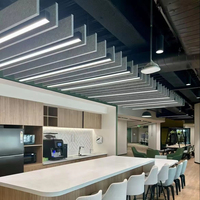 Panneau Acoustique Décoratif pour Bureau et Maison, Panneau Acoustique Suspendu en Polyester, Baffle Acoustique de Plafond en Polyester