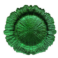 Assiettes rondes en plastique doré de 13 pouces pour la décoration de table, mariage, Thanksgiving, Noël, pour les assiettes à dîner