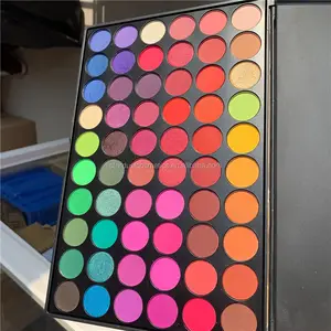 เม็ดสีสูงธรรมชาติกันน้ำ Palette อายแชโดว์สร้างยี่ห้อ Neon สีสีสันสดใส60สี