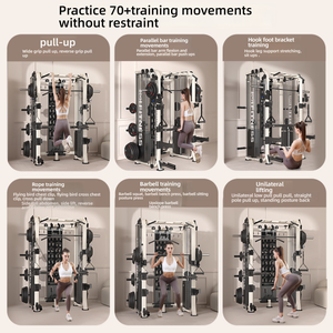 أفضل مبيعات معدات اللياقة المنزلية: جهاز سميث متعدد الوظائف مع إطار علوي من الفولاذ لتدريب القوة الشامل - Product Image 3