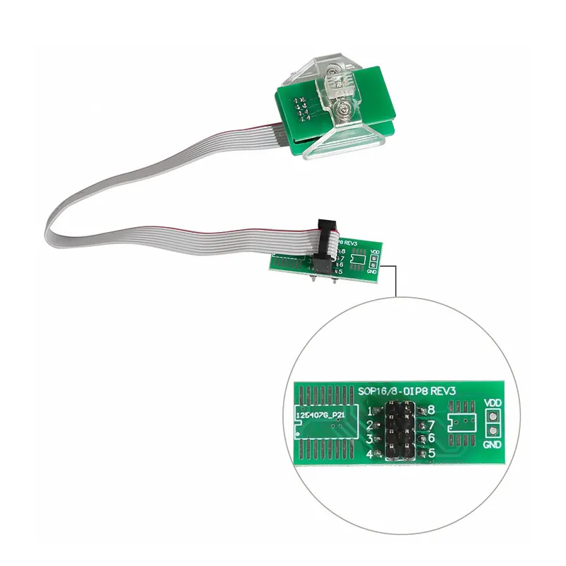 Adapter 8Pin Line Clip Soic 8 sop8 test clip Eeprom Clip Socket Clip Supports XPROG V6.12/UPA/Orange/CG PRO 9S12/iProg