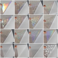 Film de laminage thermique transparent en PET Bopp holographique à points de grille 3D 330 mm * 200 m