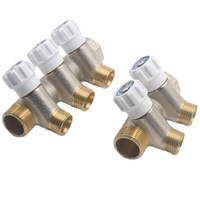 Collecteur de plomberie en laiton forgé, 10 pièces de 16mm pour tuyau multicouche