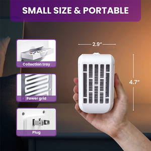 Cho daoyoung mini trong nhà điện tử côn trùng muỗi Killer Đèn xách tay bẫy <span class=keywords><strong>Zapper</strong></span> cho ngoài trời trang trại & nhà bếp sử dụng - Product Image 3