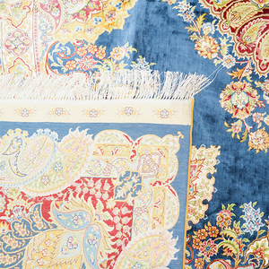 9x12ft Ouzbékistan Soumak mélange extérieur aspect persan grands tapis en soie à vendre - Product Image 5