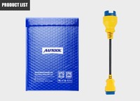 AUTOOL-adaptador Universal de nailon de 40Cm, Cable Obd, conector Obd2 de 20 pines a 16 pines para Bmw