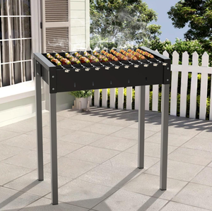 Parrilla Portátil <span class=keywords><strong>para</strong></span> Barbacoa con Control Remoto, Parrilla <span class=keywords><strong>para</strong></span> Exteriores con Brochetas de Acero Inoxidable <span class=keywords><strong>para</strong></span> 3-5 Personas - Product Image 1