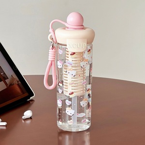 Nuevo Vaso de Plástico con Diseño Atractivo y Gran Capacidad, Ideal para Transportar Pajitas en Verano - Product Image 3