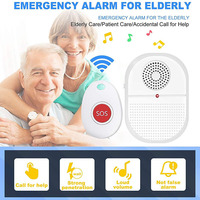 Appareil d'appel pour soignant Daytech à vibration, réception de signal longue distance, étanche IP55, alarme personnelle sonore et visuelle, 50 sonneries