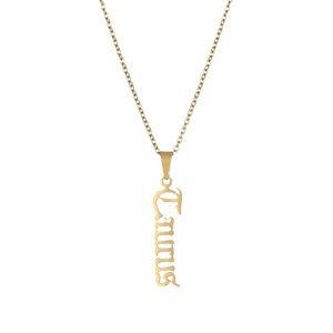 Collar de 12 Constelaciones TD Fashion Jewelry, Chapado en Oro, Acero Inoxidable, Astrología, Horóscopo, Letra del Signo, Colgante con Cadena - Product Image 4
