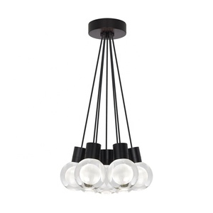 Techo nórdico moderno LED 7 cabeza bola de cristal colgante lámpara de araña para barra de Isla de cocina - Product Image 5