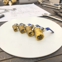 Robinet à bille en laiton électro-plaqué Manuel Gaz Haute température OEM Haute qualité pour des performances optimales