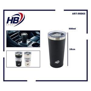 Gobelet isotherme en acier inoxydable 550 ml avec couvercle à poussoir sans poignée 8,8*7,3*17,8 CM - Product Image 3