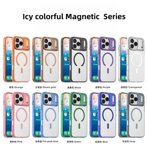 Senyork colorful magnetic charging transparent mobile phone case clear back cover for iPhone 12 13 14 15 16 pro max 17E Factory - Product Image 6
