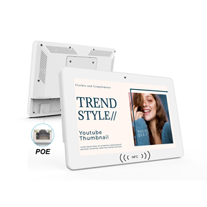 10.1 inch Wall Mount LCD kỹ thuật số biển Tablet PC rk3576s Android 14 4 + 32GB màn hình cảm ứng tùy chọn NFC PoE hiển thị thương mại - Product Image 1