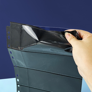 Fundas para tarjetas <span class=keywords><strong>de</strong></span> doble cara para archivador <span class=keywords><strong>de</strong></span> 11 anillas A4, páginas para dinero <span class=keywords><strong>de</strong></span> 2/3/4 bolsillos, páginas <span class=keywords><strong>de</strong></span> recarga <span class=keywords><strong>de</strong></span> billetes <span class=keywords><strong>de</strong></span> PP para planificador <span class=keywords><strong>de</strong></span> carga superior - Product Image 4