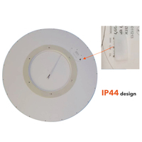 Panneau LED moderne 24W plafonnier CCT DIM pour bureau à domicile plastique IP44 corps sans scintillement 3000K couleur pour salon