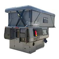 Camper pour pick-up à toit rigide, coulissant, avec toit extensible, cuisine et lit, pour expéditions tout-terrain