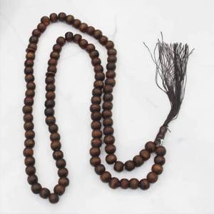 Tasbih Étnico con Imitación de Madera de Sándalo, 10mm, 99 Cuentas, Cómodo para la Mano, para el Dhikr Diario Musulmán, Accesorio de la Marca YASEEN - Product Image 1
