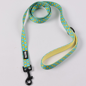 Okeypets, venta al por mayor, Collar personalizado para perros, ajustable, sin tirones, para caminar al aire libre, conjunto de collar y correa de perro de neopreno - Product Image 3
