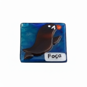 Aimant de réfrigérateur en verre de 5x5 cm Evil Eyes Unique et élégant - Product Image 1