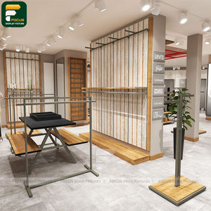 Étagère de présentation de vêtements contemporains, comptoir de vêtements, vitrine de vêtements, meuble en verre - Product Image 6