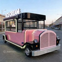 Magnifique camion de restauration rétro de haute qualité, camion de nourriture mobile électrique, certification CE, multifonctionnel, crème glacée, hot-dogs