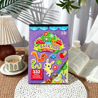 Lot de 332 autocollants animaux pour jardin, assortiment de stickers créatifs pour enfants, en gros pour enseignants, récompenses en classe et projets DIY
