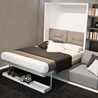 Kit de lit escamotable queen escamotable, facile à installer, avec canapé
