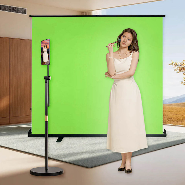 Custom PVC 3D Green Screen Studio Backdrop for Live Photography Portable Collapsible Muslin Fabric 4:3 Format Factory Direct