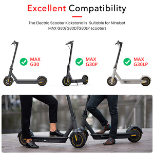 Support de pied en aluminium pour Scooter électrique MAX <span class=keywords><strong>G30</strong></span>, accessoires de remplacement, béquille de pied pour trottinette - Product Image 5