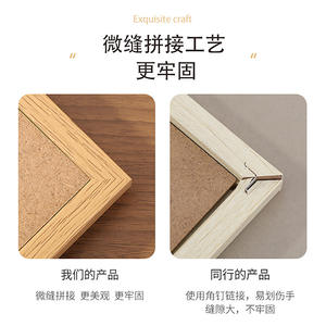 Marco de Fotos Minimalista de Madera Rectangular para Mesa, Tamaño A4, Material MDF Ecológico, Marco de Exhibición Horizontal - Product Image 3