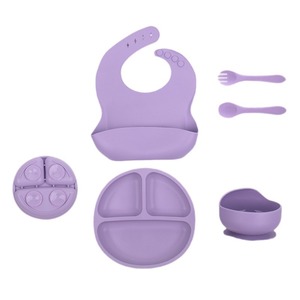 Set per lo svezzamento a Led antiscivolo in Silicone senza BPA per bambini ciotole e piatti per bambini - Product Image 4