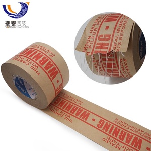 Băng Dính Giấy Kraft Sợi Thủy Tinh Kích Hoạt Nước Được Gia Cố Theo Yêu Cầu An Toàn Chống Trộm Cảnh Báo - Product Image 1